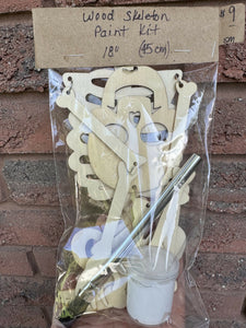 Hanging Wood Skeleton Paint Kit