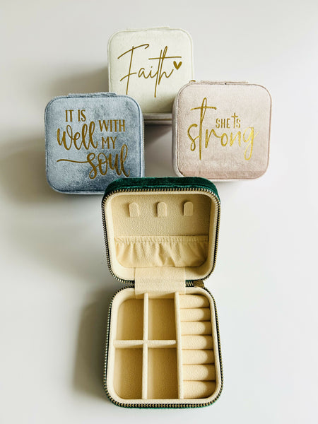 Velvet Jewellery Box