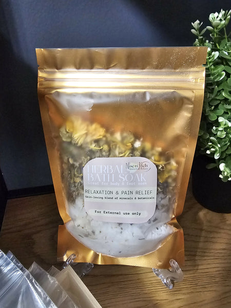 Muscle Relief Herbal Bath Soak - Unique Town Boutique