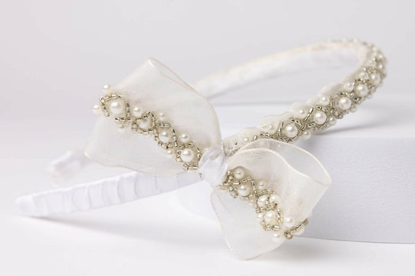 Skinny White Headband For Little Girls - Unique Town Boutique