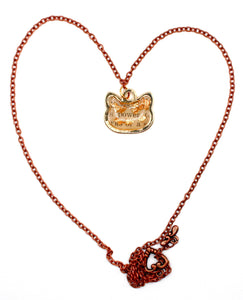 Cat Book Page Necklace