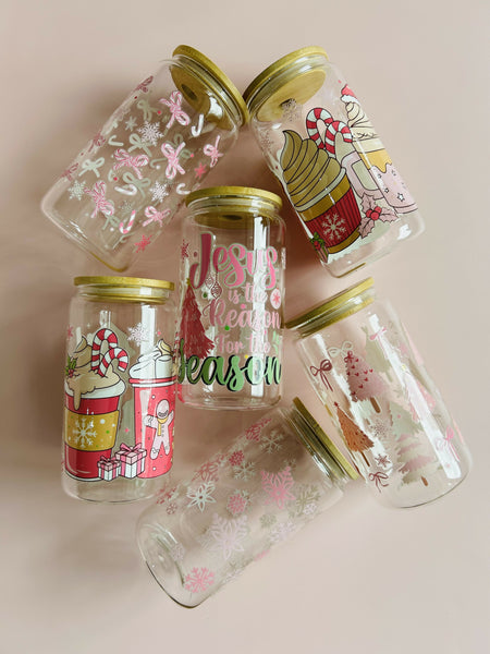 Pink Christmas Tumbler