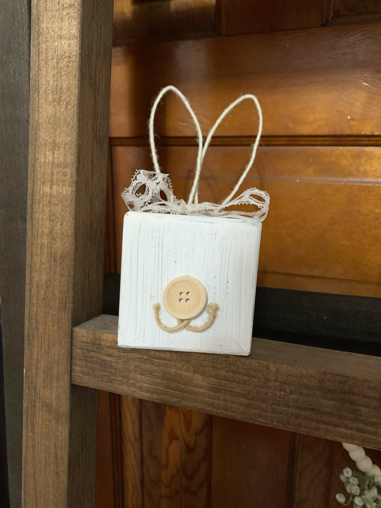 Wood Block Bunny (large)