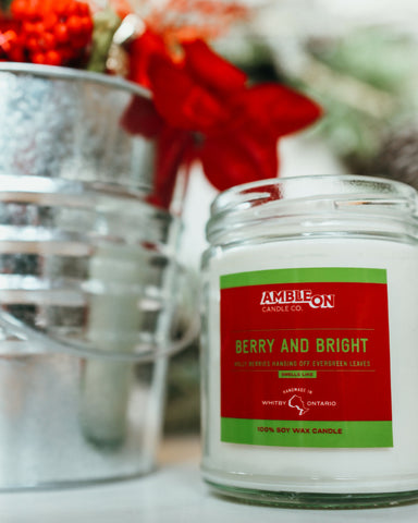 Berry & Bright Scented Candle - 100% Soy Wax