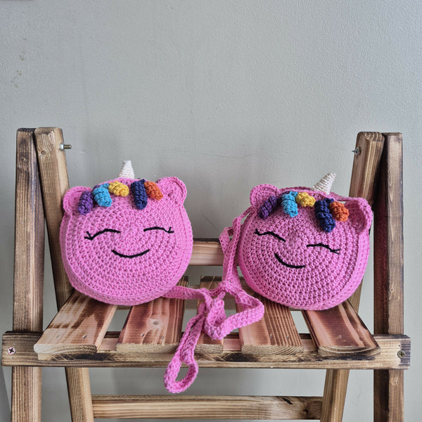 Yarn By Zee Crochet Unicorn Purse