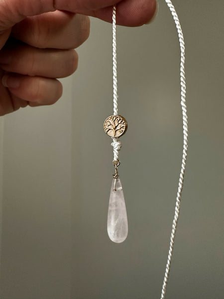 Rose Quartz & Tree Of Life Bookmark