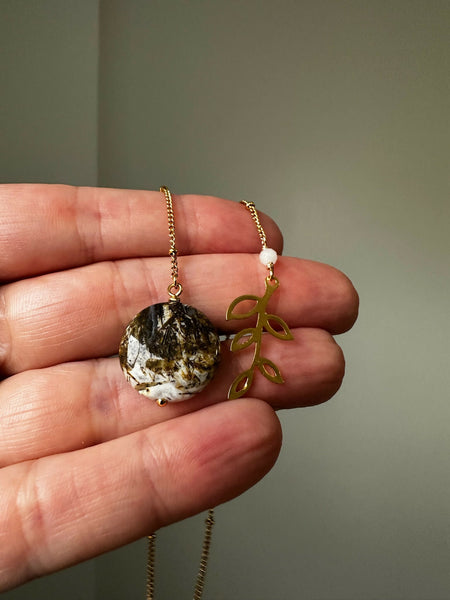 Brioche Agate & Olive Branch Bookmark