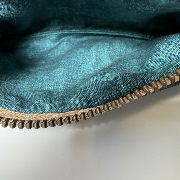 Zippered Coin-Key Pouch - Cork / Nickel