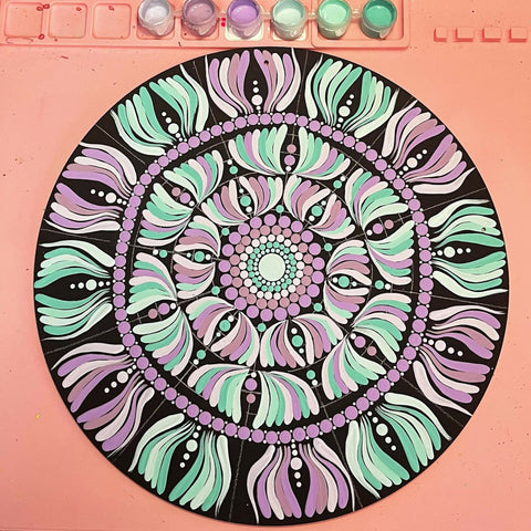 Large hanging mandala round