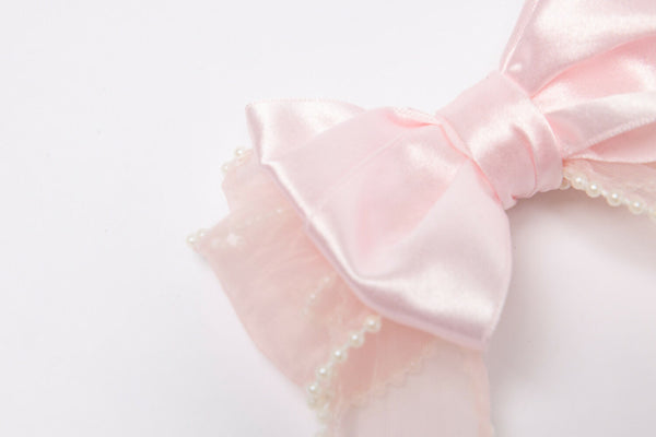 Girls Pink Hair Bow