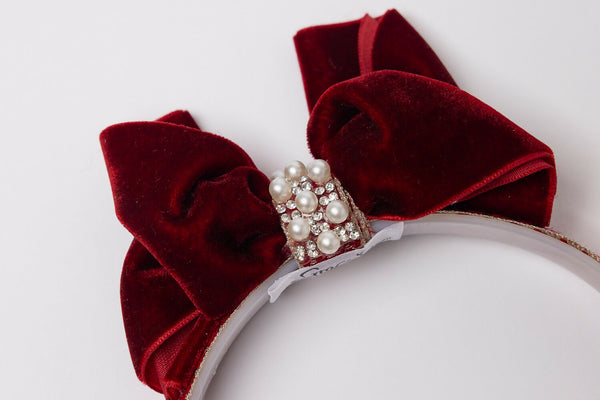 Girls Christmas Bow Headband - Unique Town Boutique