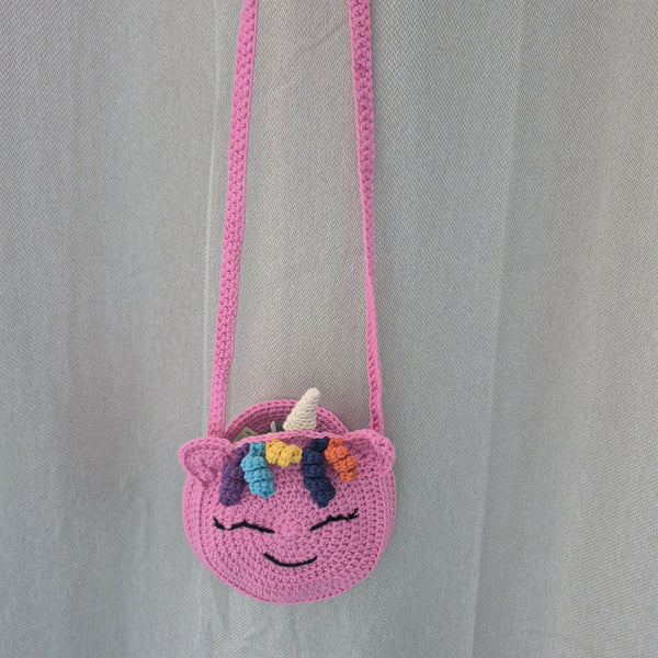 Yarn By Zee Crochet Unicorn Purse