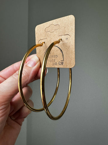 Huge Gold Hoops