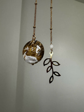 Brioche Agate & Olive Branch Bookmark