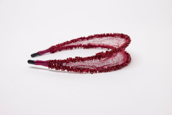 Red Beaded Headband