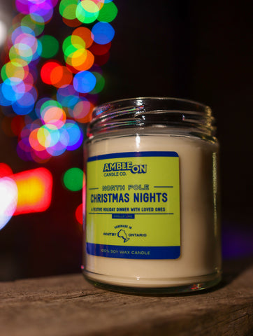 Christmas Nights Scented Candle - 100% Soy Wax