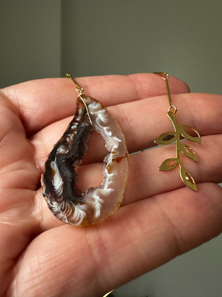Occo Occo Agate Geode & Olive Branch Bookmark