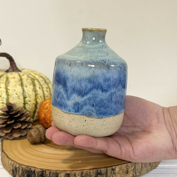 Blue and turquoise Bud vase