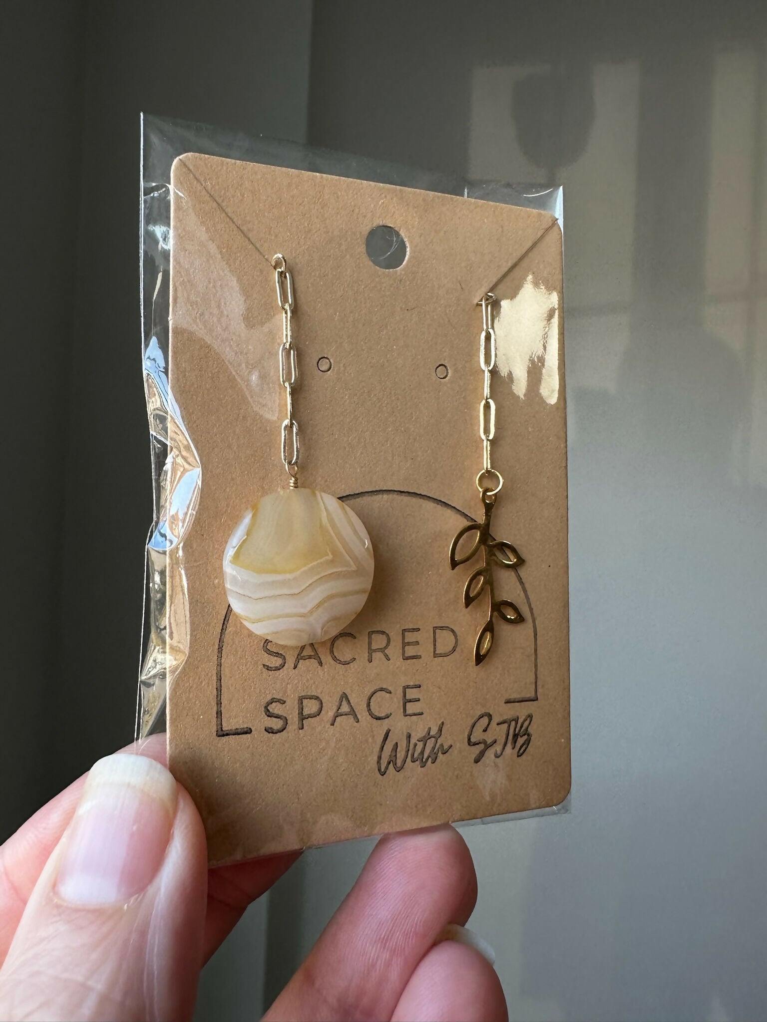 Agate & Olive Branch Bookmark