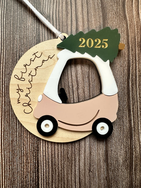 Cozy Coupe Christmas Ornament - First Christmas
