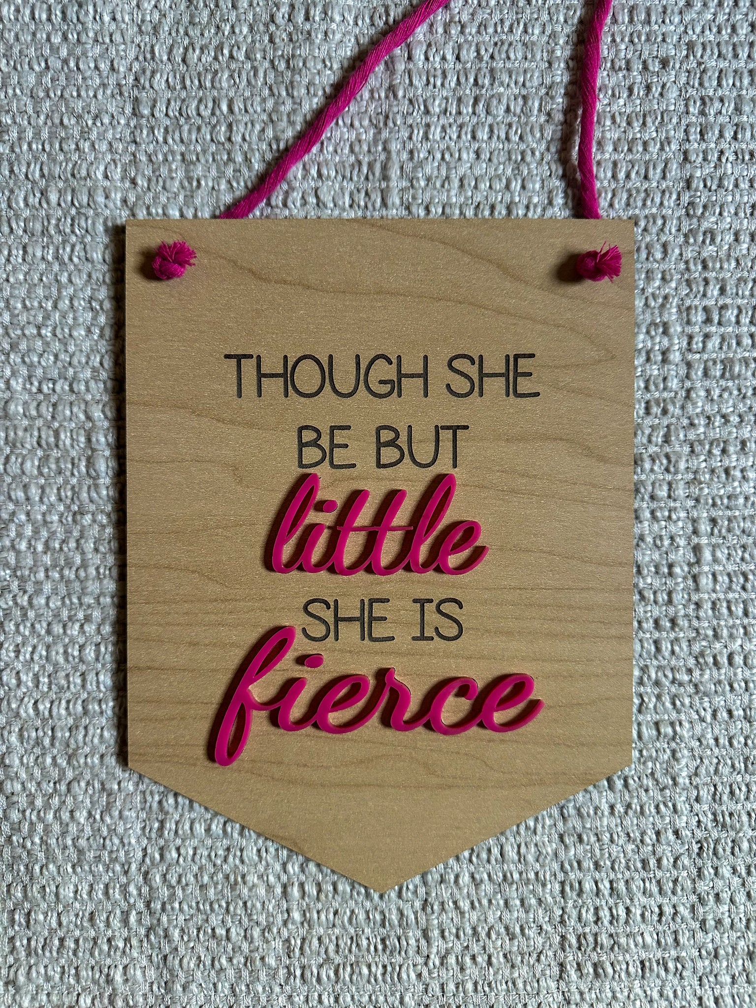 Wooden Pennant Flag Wall Decor - Nursery Decor - Kids Room Decor