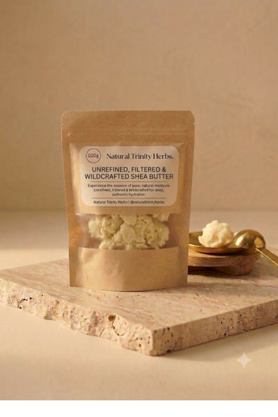 Wild Crafted Filtered Unrefined Raw Shea Butter 100 grams