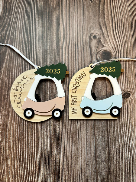 Cozy Coupe Christmas Ornament - First Christmas