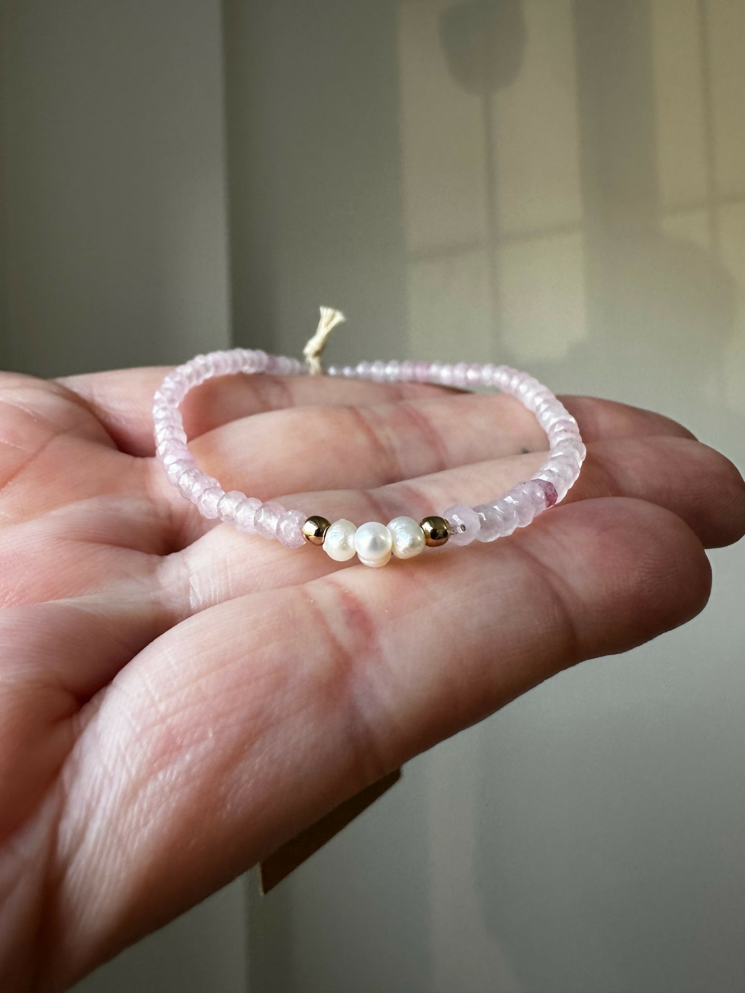Soft Pink Jade Bracelet