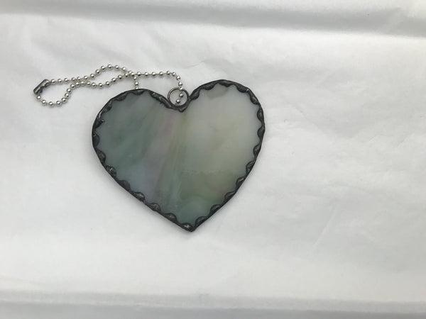 Stained glass small heart - Green