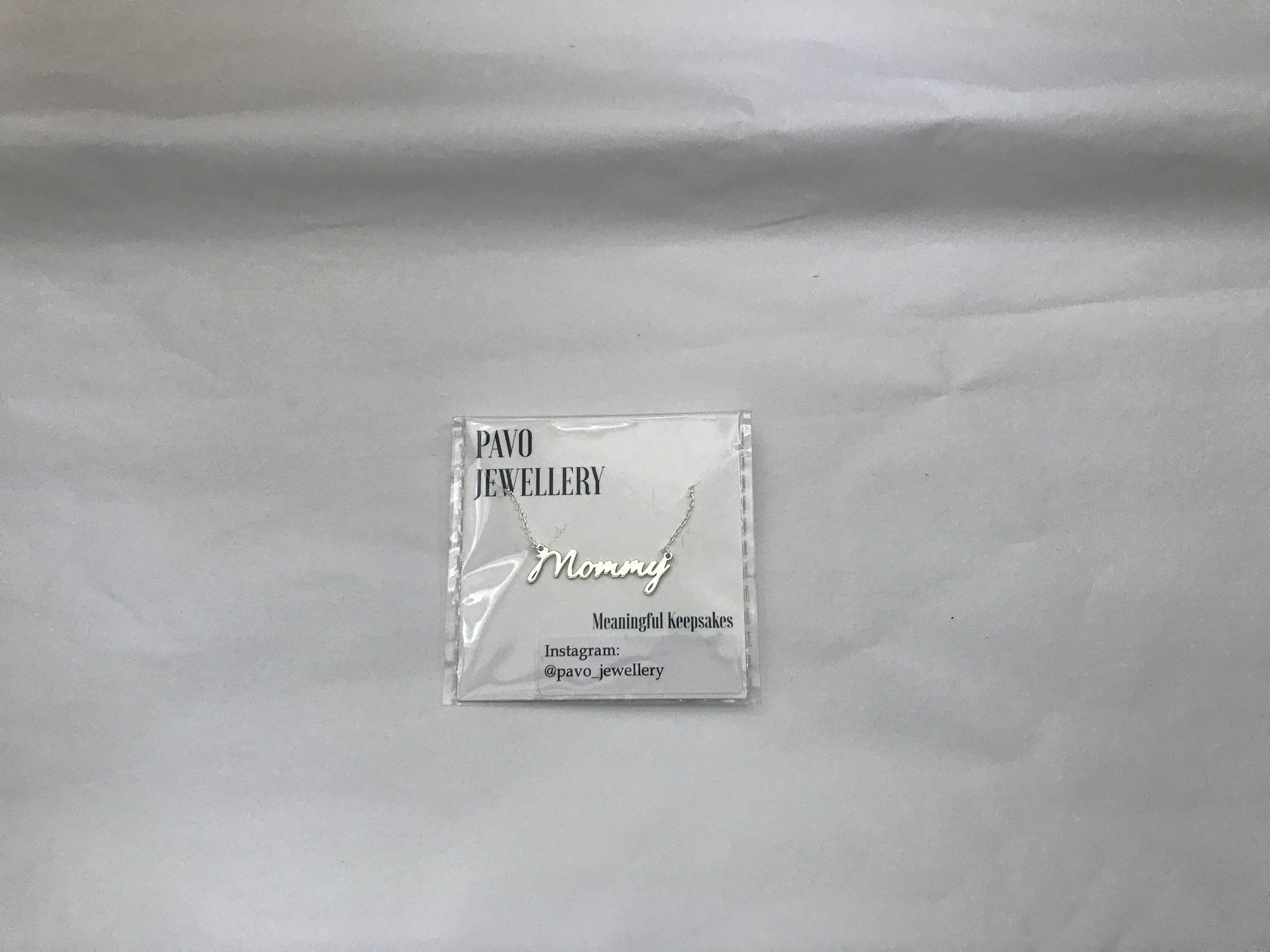 Mommy Sterling Silver Necklace