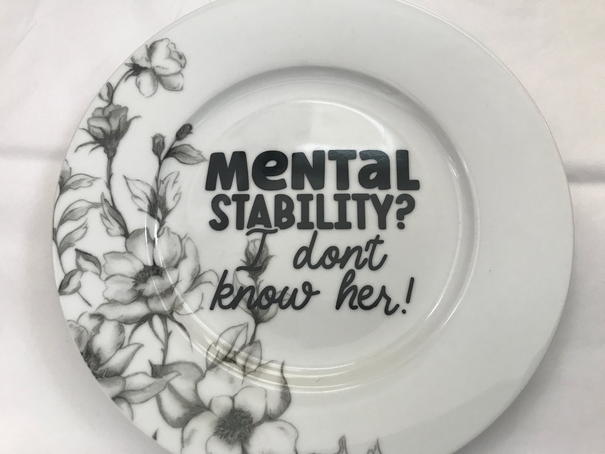 Vintage plate saying