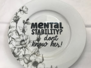 Vintage plate saying