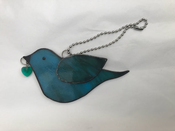 Small assorted stained glass birds