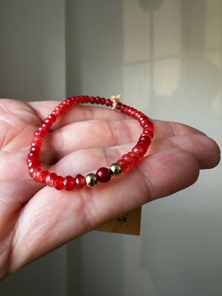 Coral & Jade Bracelet