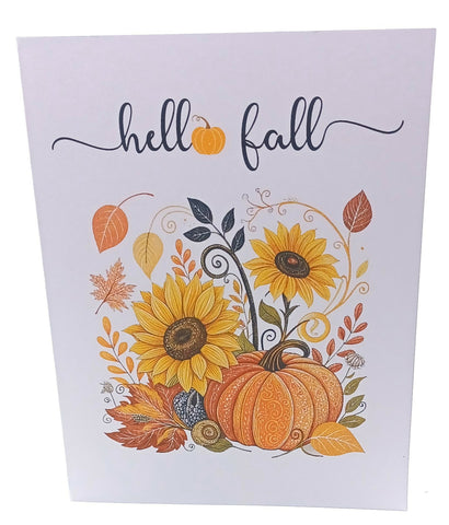 Hello Fall Flowers Card
