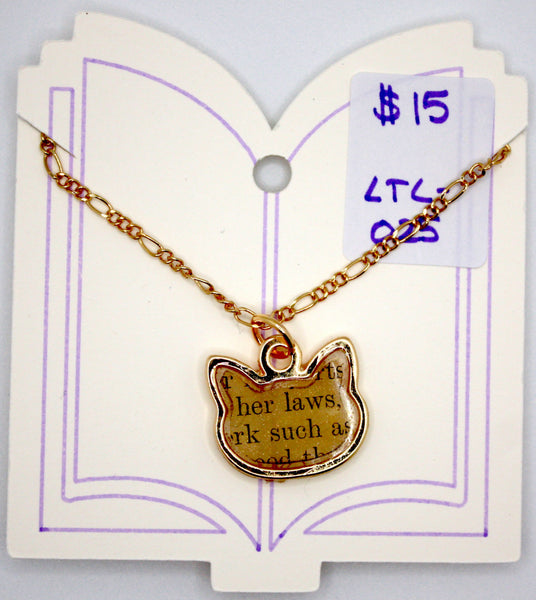 Book Page Necklace - Her Laws