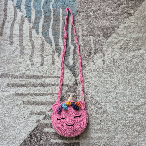 Yarn By Zee Crochet Unicorn Purse