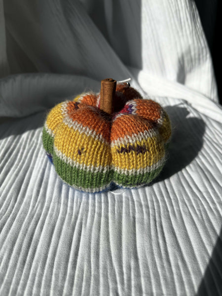 crochet and knit pumpkins
