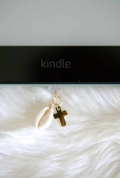 Cowrie & Cross Kindle Charm