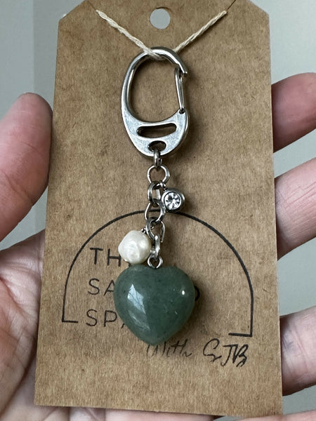 Green Jade Keychain