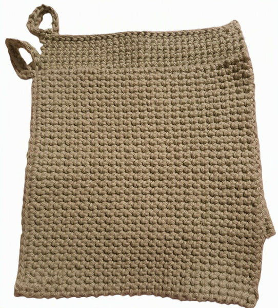 Thick Crochet Potholders - Pair