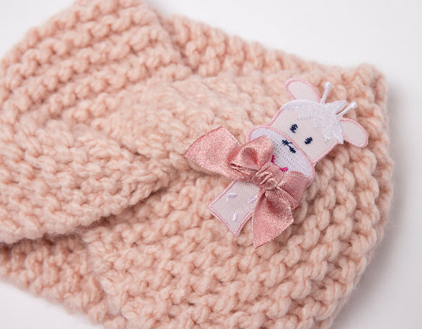 Pink Knit Baby Headband