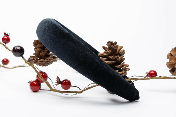 Black Padded Headband for Women