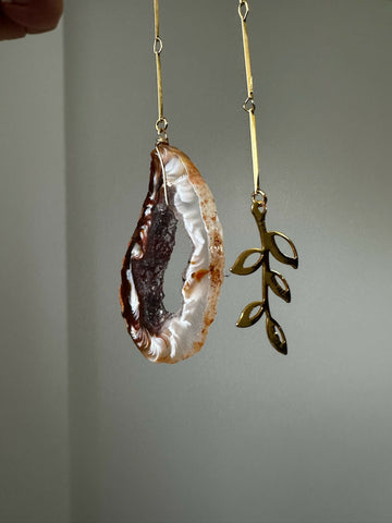 Occo Occo Agate Geode & Olive Branch Bookmark