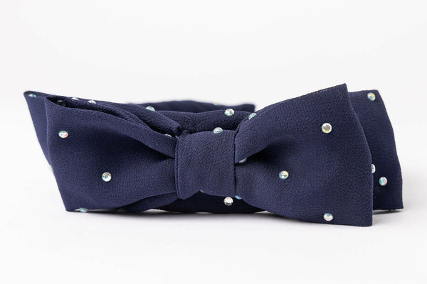 Blue Bow Headband - Unique Town Boutique