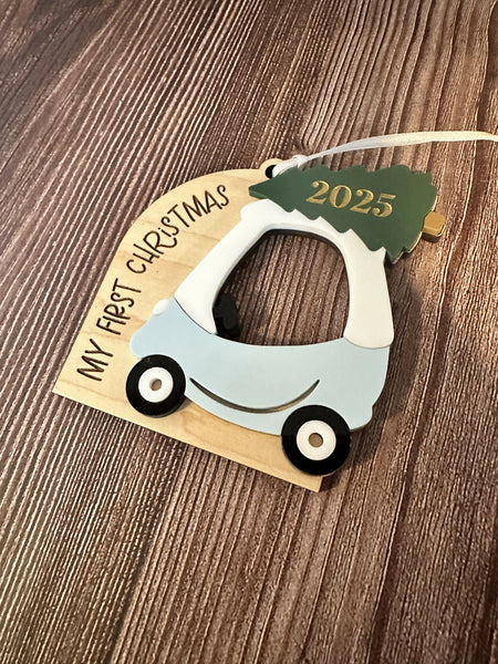 Cozy Coupe Christmas Ornament - First Christmas
