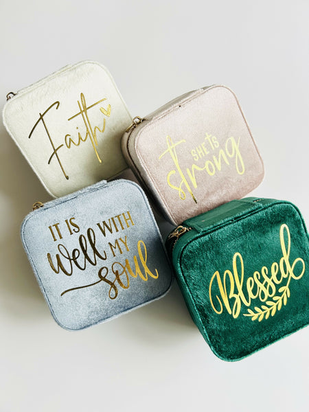 Velvet Jewellery Box