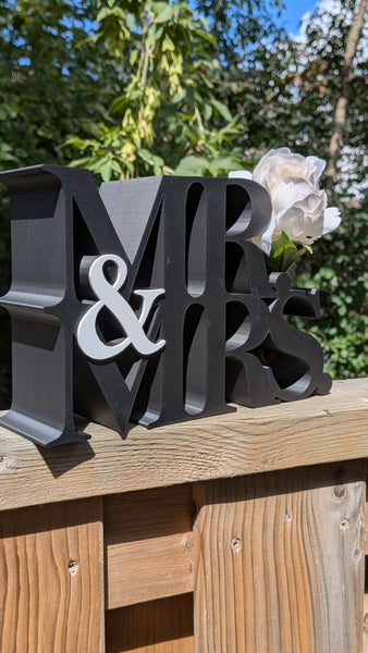 Mr & Mrs Floral Display Stand