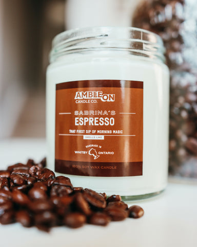 Espresso Scented Candle - 100% Soy Wax