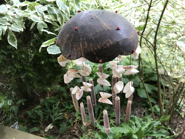 Coconut and Seashells Wind Chime